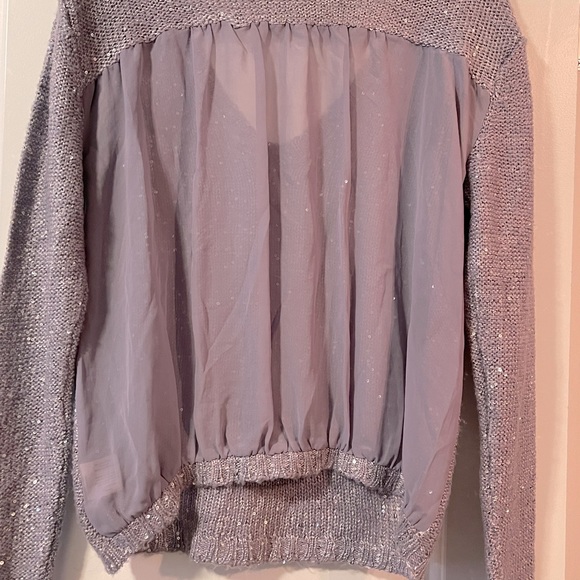 Decree Long Sleeve Sequin Sweater - Picture 3 of 3